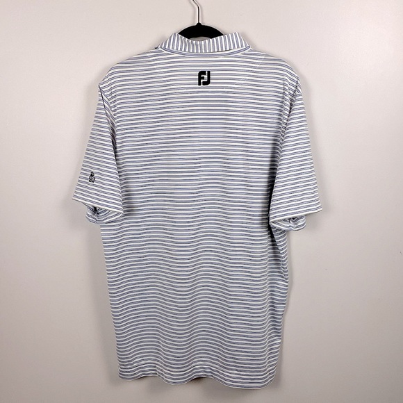 FootJoy Men's Purple Striped Polo Shirt size medium - Picture 5 of 8